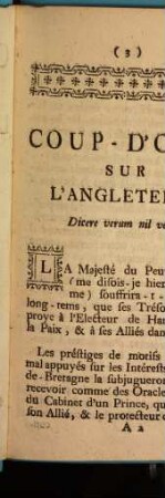 Coup-D'Oeil Sur L'Angleterre, [1]