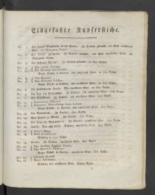 Eingefaßte Kupferstiche.