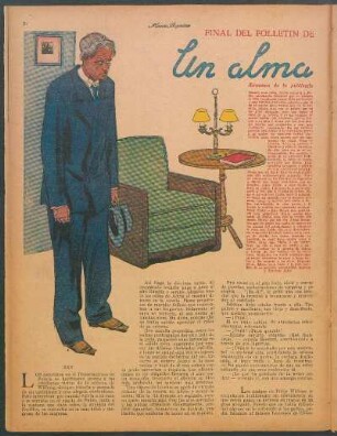 Un alma libre : Final del folletín de "Mundo Argentino"