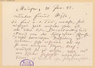 Paul Heyse (1830-1914) Nachlass: Briefe von Ferdinand Gregorovius an Paul Heyse - BSB Heyse-Archiv VI. Gregorovius, Ferdinand