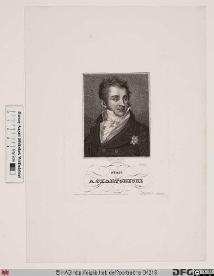 Bildnis Adam Jerzy Fürst Czartoryski