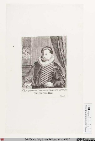Bildnis Claudius von Creuz (eig. Claude de la Croix)