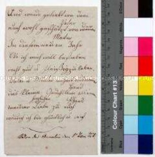 Neujahrsgedicht von Amalie Friederike von Boyen zum Jahreswechsel 1826/1827