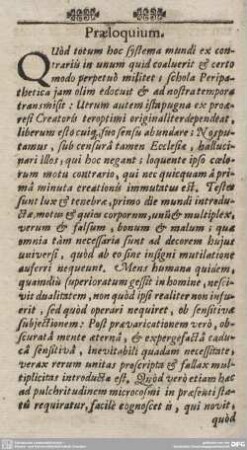 Praeloquium.