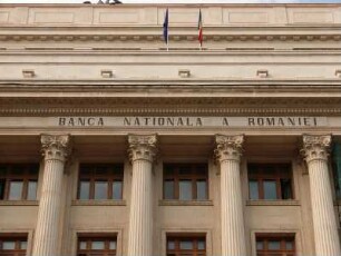 Gebäude der rumänischen Nationalbank im Stadtzentrum