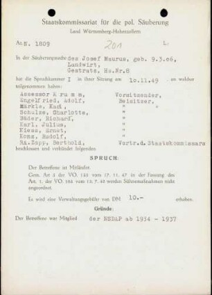 Maurus, Josef