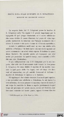 15: Breve nota sulle scoperte di S. Sebastiano descritte nel precedente articolo