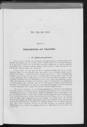 Abschnitt 1. Schulverwaltung und Schulaufsicht.