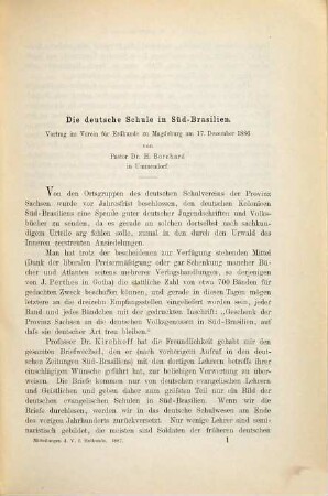Mitteilungen des Vereins für Erdkunde zu Halle a.d.S : zugl. Organ des Thüringisch-Sächsischen Gesamtvereins für Erdkunde. 1887