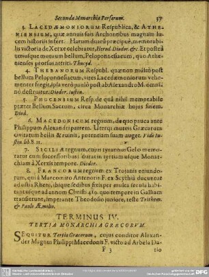 Terminus IV. Tertia Monarchia Graecorum