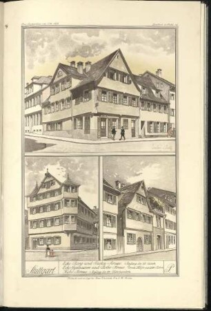 P. Ecke Berg und Garten Strasse. Ecke Gymnasium und Rothe Strasse. Hohe Strasse