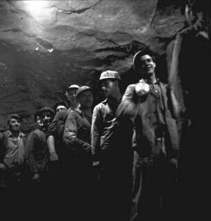 Hauer im Kalisalzbergwerk