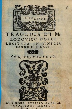 Le Troiane : tragedia