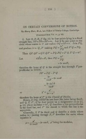 On certain conversions of motion.