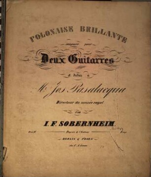 Polonaise brillante : composée pour deux guitarres ; oeuv. IV