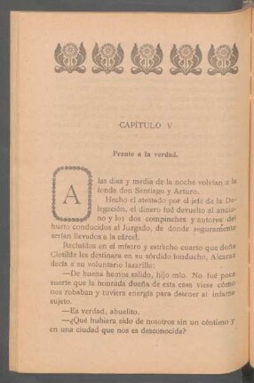 Capítulo V - Frente a la verdad.