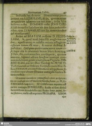Matrimonium Fusselii