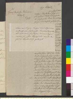 Brief von Goethe, Johann Wolfgang von an Naumann, Carl Friedrich