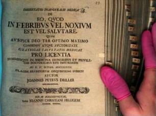 Diss. inaug. med. de eo quod in febribus vel noxium est, vel salutare
