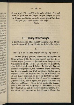 265-288, III. Kriegs-Konferenzen