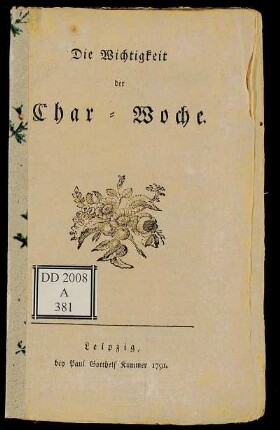 Die Wichtigkeit der Char-Woche