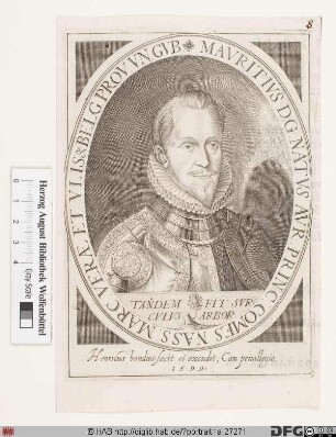 Bildnis Moritz, 1584 Graf von Nassau-Katzenelnbogen, 1618 Prinz von Oranien