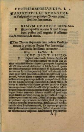 De enuntiatione libri duo : atque in eosdem divi Thomae Aqu... commentarii
