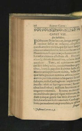 Caput VIII. De Subditis.