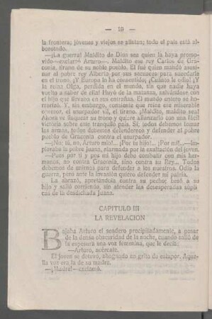 Capítulo III - La revelación