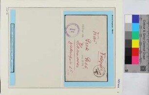Privat-Feldpostbrief, Schiffsname/Landeinheit: U-Boot-Stützpunkt Pola, Feldpostnr. 32537; Frankatur, Mi.-Nr.: [Keine]; Poststempel: Feldpost d 25.8.43; Nebenstempel: Dienststelle Feldpost-Nr. M 32537