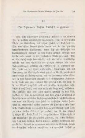 29-66 Die Diplomatie Gustav Adoplph's in Franken