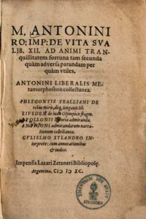 De vita sua libri 12 : ad animi tranquillitatem fortuna tam secunda quam adversa parandam per quam utiles