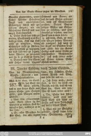 III. Von der Erlösung durch Jesum Christum.