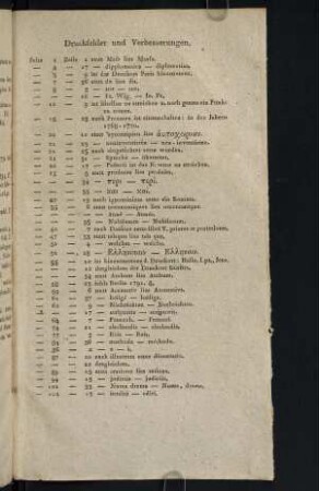 Druckfehler und Verbesserungen