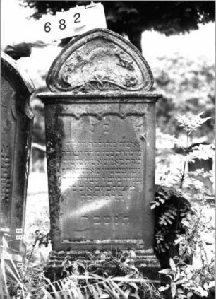 Grabstein 682 (Index: 100099686) Maße HxBxT: 112x52x20 cm: Grabstein 682