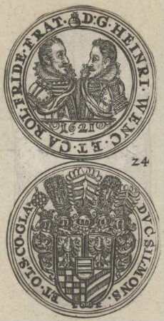 Bildnis von Carolus Fridericus und Heinricus Wencel, Herzöge von Münsterberg