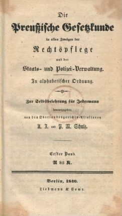 Bd. 1: A bis K : in alphabetischer Ordnung