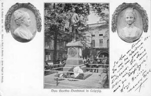 Das Goethe-Denkmal in Leipzig