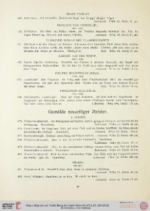 Gemälde neuzeitiger Meister (Nr. 475-557)