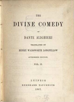 The Divine Comedy of Dante Alighieri, 2