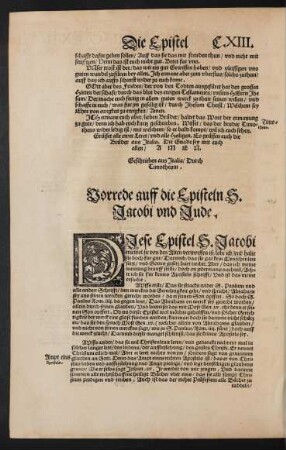 Vorrede auff die Episteln S. Jacobi und Jude.
