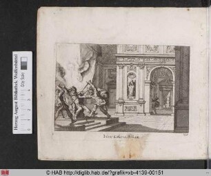 Iulius caesar in stellam. [Die Ermordung des Julius Caesar im Senat]