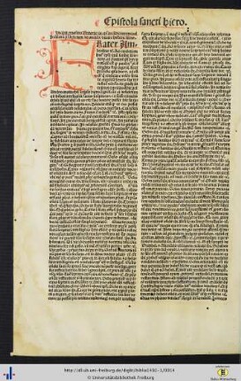 Epistola sancti Hieronymi ad Paulinum presbyterum cum expositione Britonis