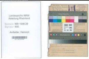 Entnazifizierung Heinrich Amfalder , geb. 29.09.1895 (Beamter)