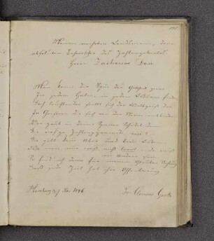 Friedrich Clemens Gerke ; ... Manicus ; ... Simesen. – Hamburg, 07.11.1846