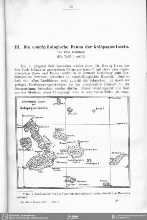 Die conchyliologische Fauna der Galápagos-Inseln