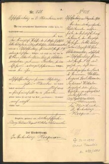 Standesamtsbuch der Stadt Aschaffenburg: Geburten 365/1900 - 184/1901