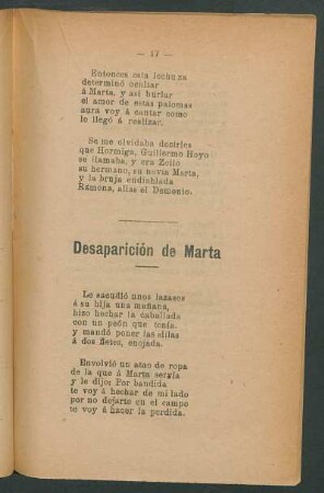 Desaparición de Marta