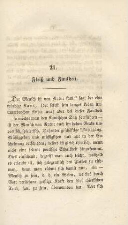 21. Fleiß und Faulheit