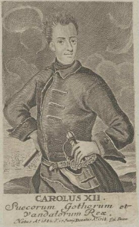 Bildnis von Carolus XII., König von Schweden
